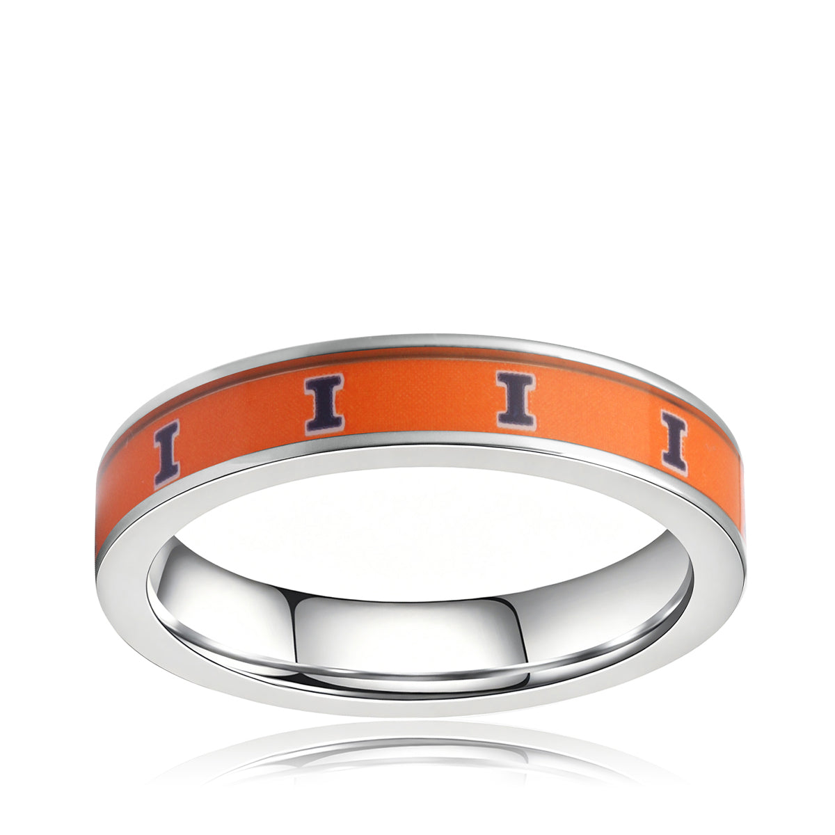 orange and navy Illinois ring