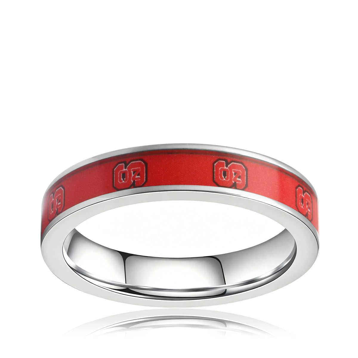 red north Carolina state wolfpack ring