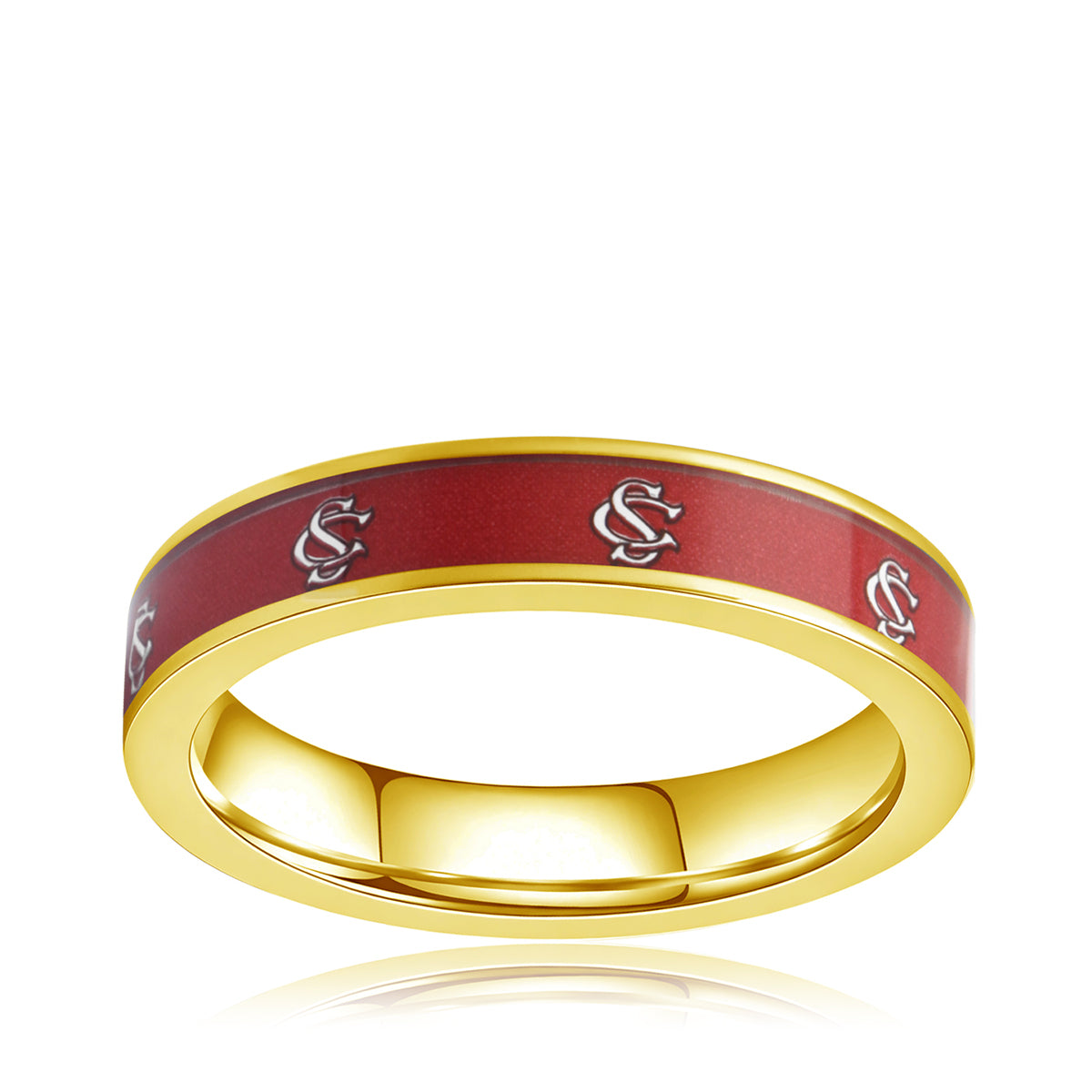 red university of South Carolina gold ring