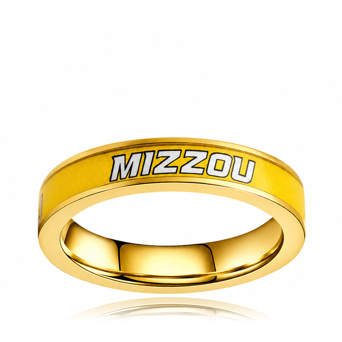 gold yellow Mizzou ring