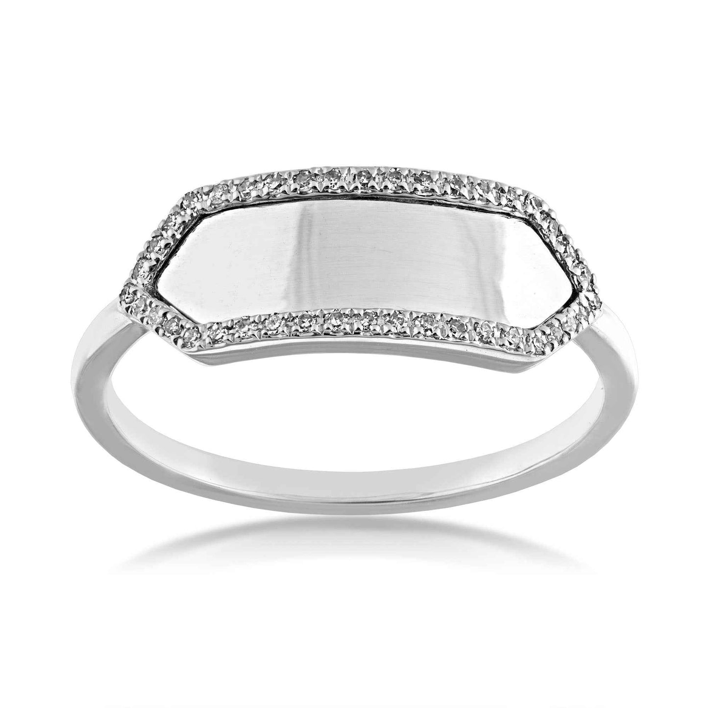 1/8 ct. tw. Diamond Fashion Ring in 10K White Gold