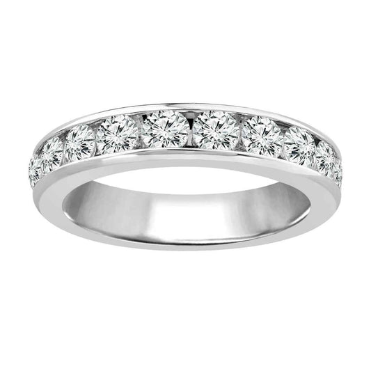1-1/2 ct. tw. Classic Channel Set 10 Diamond Band in 14K White Gold