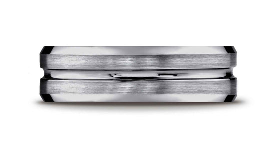 BENCHMARK Mens 7MM Tungsten Wedding Band