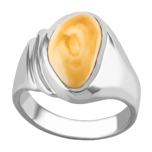 Ladies' Elk Ivory Ring in 10K White Gold - I1754W Yellowstone