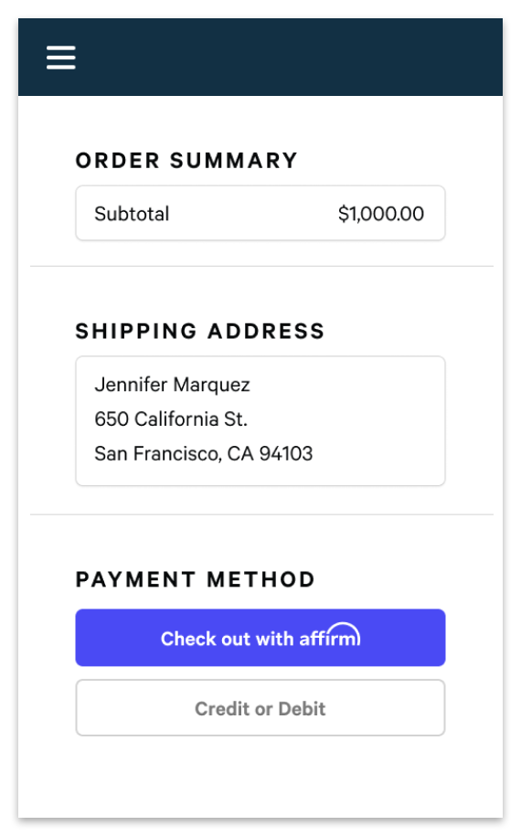 Fill your cart