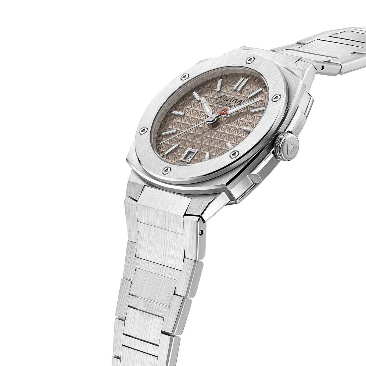 Alpina Ladies' Alpiner Extreme Quartz Stainless Steel Watch with Beige Dial front view