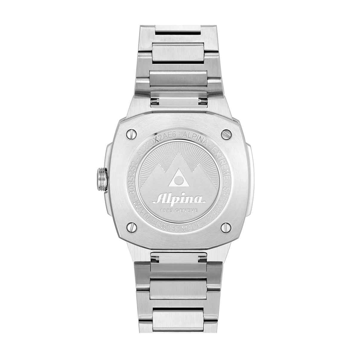 Alpina Ladies' Alpiner Extreme Quartz Stainless Steel Watch with Beige Dial close-up detail