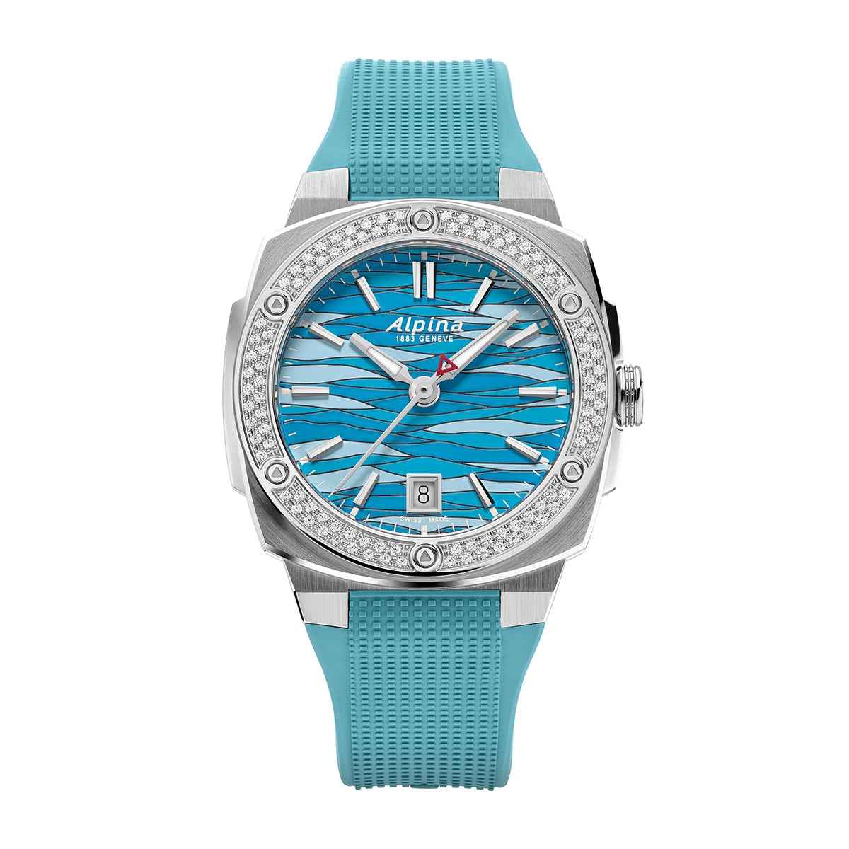 Alpina Ladies' Alpiner Extreme Quartz Stainless Steel Watch with Blue Dial & Rubber Strap