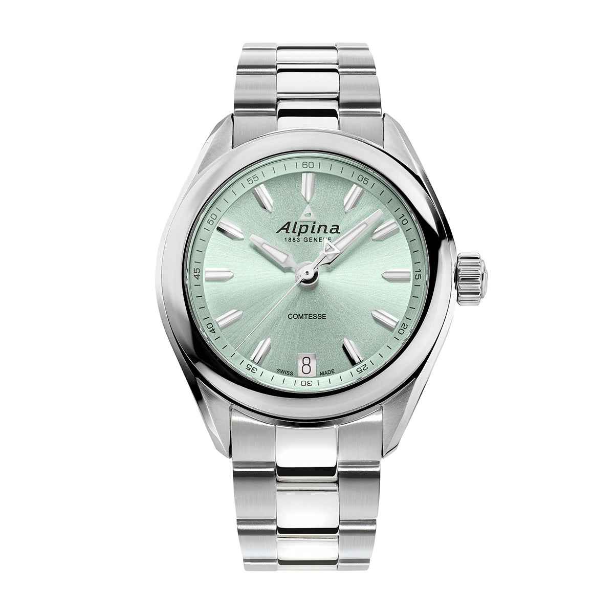 Alpina Ladies' Alpiner Comtesse Quartz Stainless Steel Watch with Green Dial