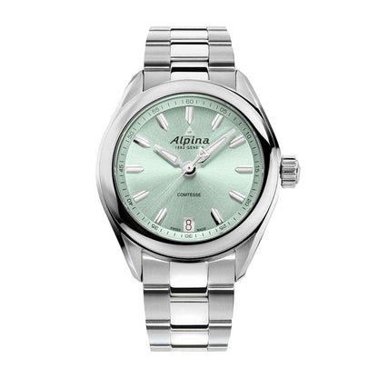 Alpina Ladies' Alpiner Comtesse Quartz Stainless Steel Watch with Green Dial