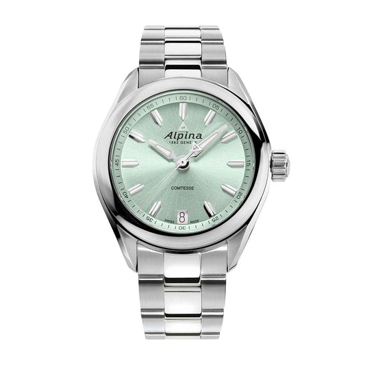 Alpina Ladies' Alpiner Comtesse Quartz Stainless Steel Watch with Green Dial