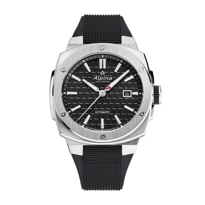 Alpina Men's Alpiner Extreme Automatic Stainless Steel Watch with Black Dial & Rubber Strap