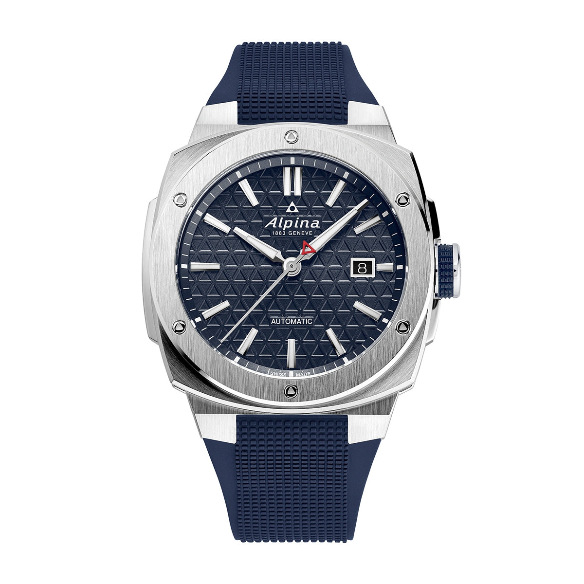 Alpina Men's Alpiner Extreme Automatic Stainless Steel Watch with Blue Dial & Rubber Strap