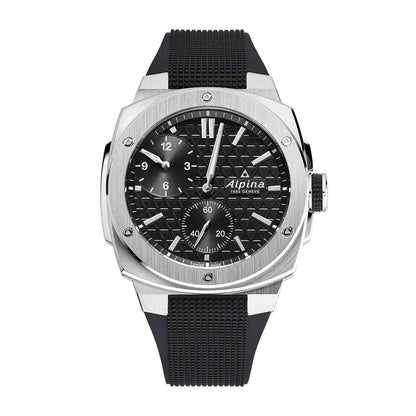 Alpina Men's Alpiner Extreme Regulator Automatic Stainless Steel Watch with Black Dial & Rubber Strap