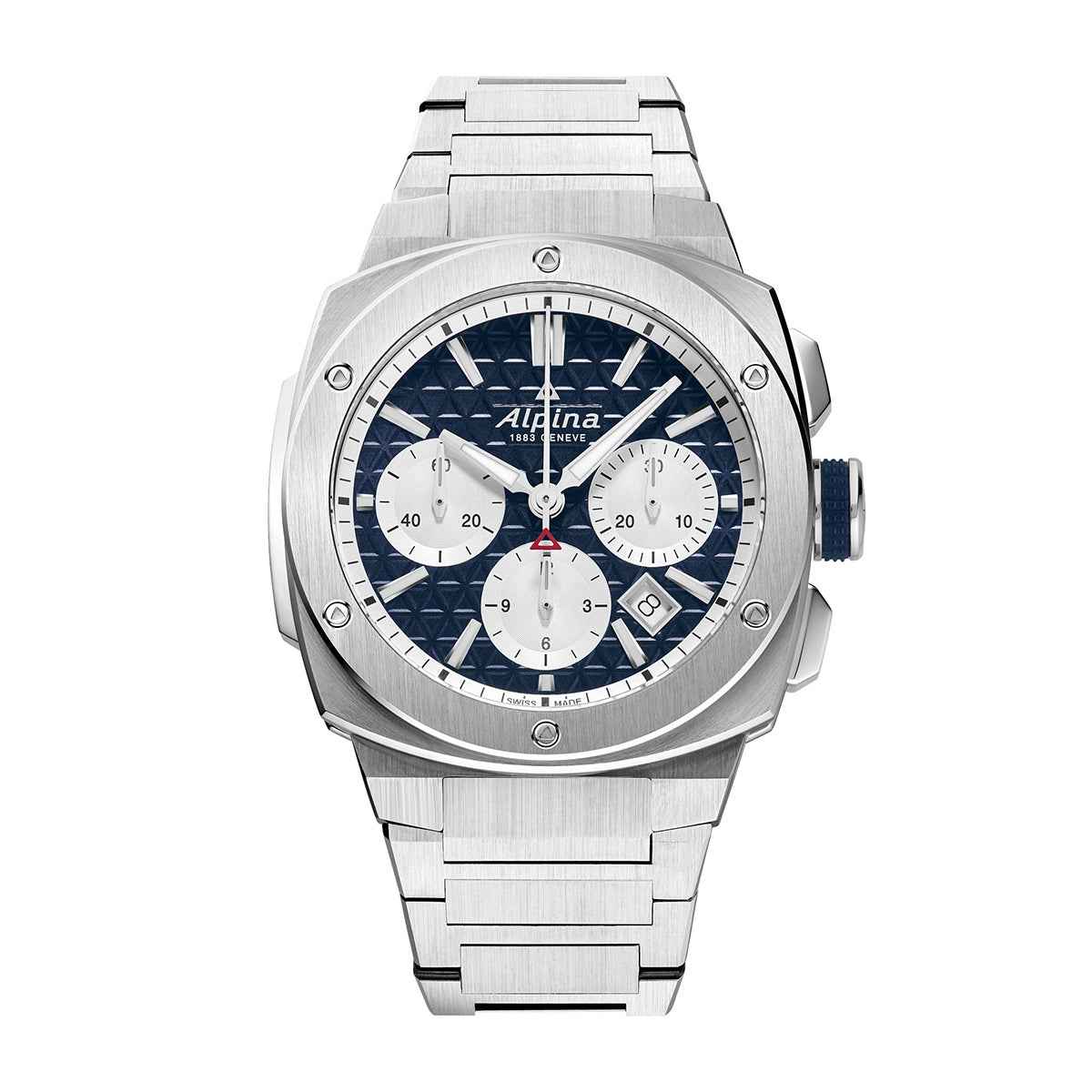 Alpina Men's Alpiner Extreme Chronograph Automatic Stainless Steel Watch with Blue Dial