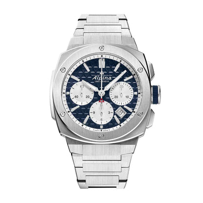 Alpina Men's Alpiner Extreme Chronograph Automatic Stainless Steel Watch with Blue Dial
