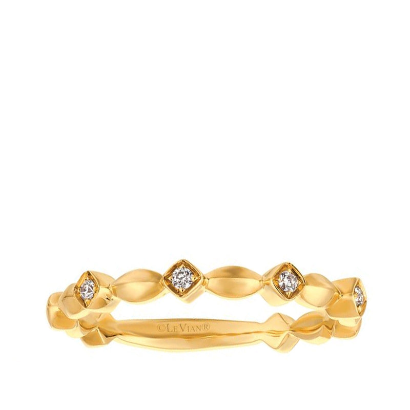 Le Vian Vanilla Diamond Accent Scalloped Ring in 14K Honey Gold