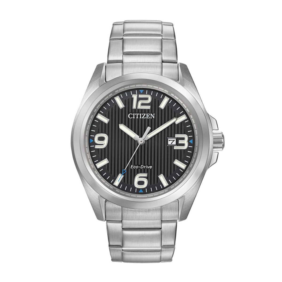 Citizen Men's Garrison Stainless Steel Watch with Black Dial