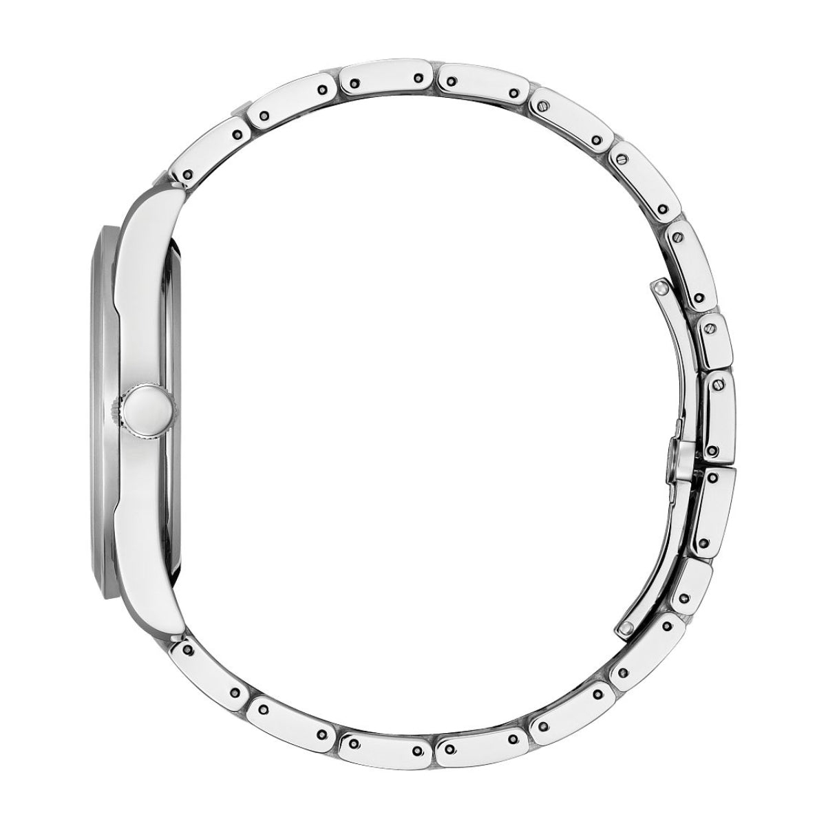 Citizen Men's Arezzo Stainless Steel Watch with Black Dial front view