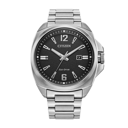 Citizen Men's Endicott Stainless Steel Watch with Black Dial