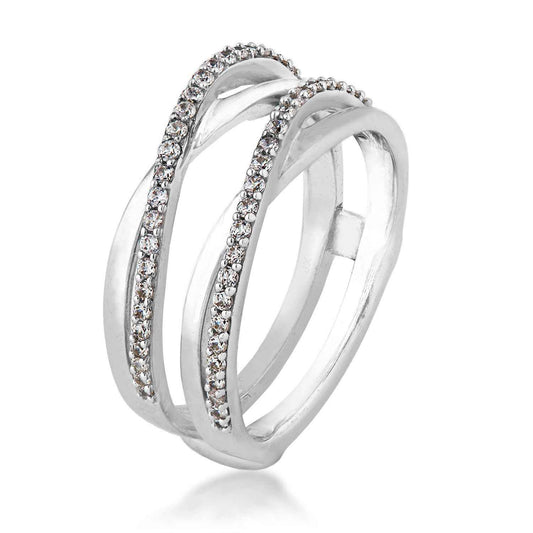 1/3 ct. tw. Diamond over White Gold Wedding Ring Enhancer in 14K White Gold