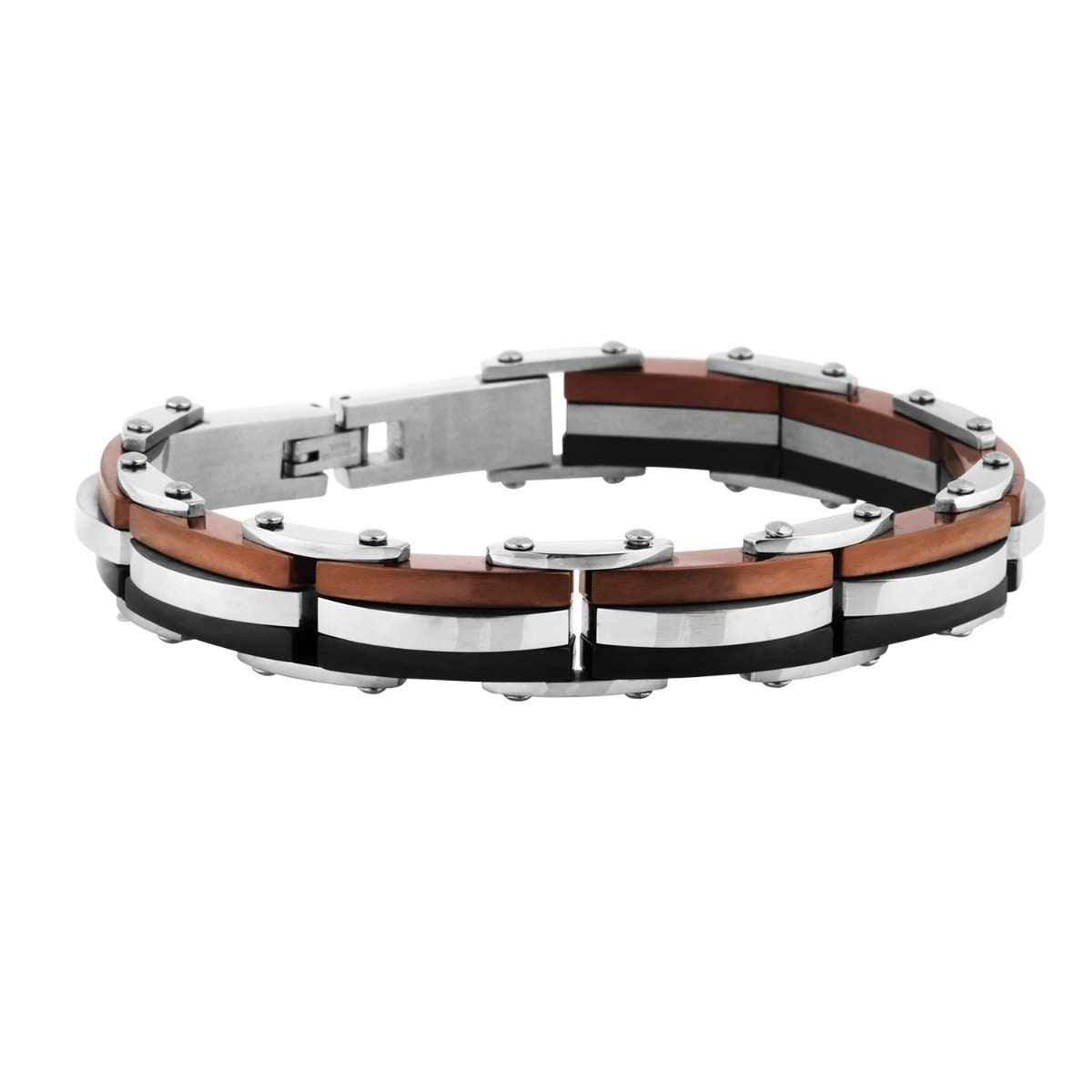 Men's Stainless Steel Bracelet - K7241+BKCE