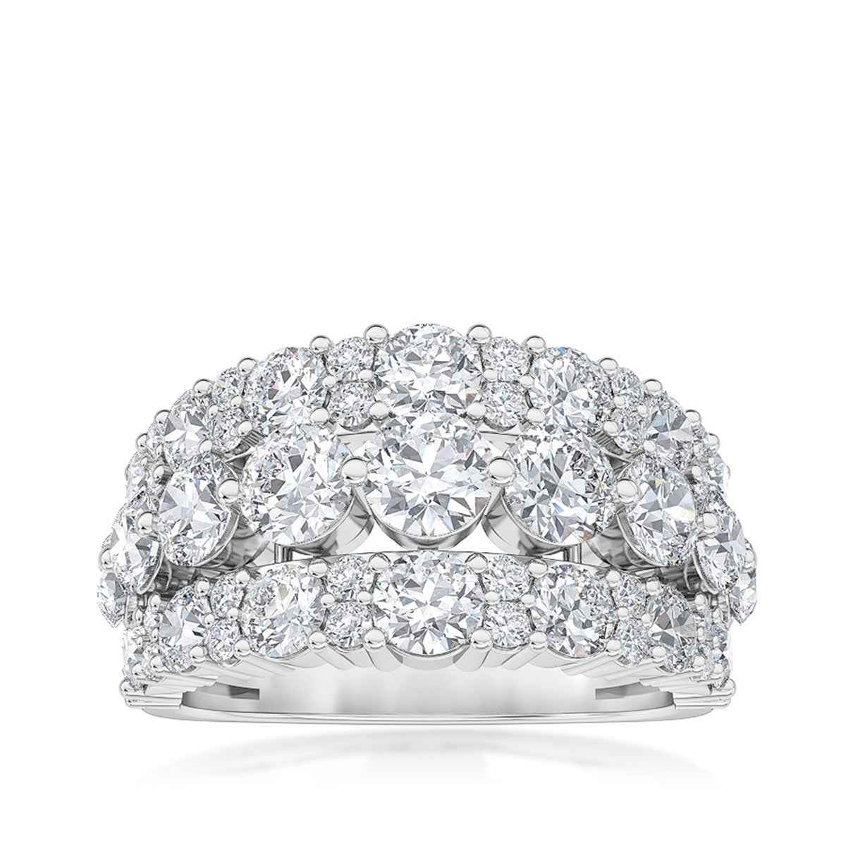 Adamante 3-1/2 ct. tw. Lab-Grown Diamond Anniversary Band in 14K White Gold