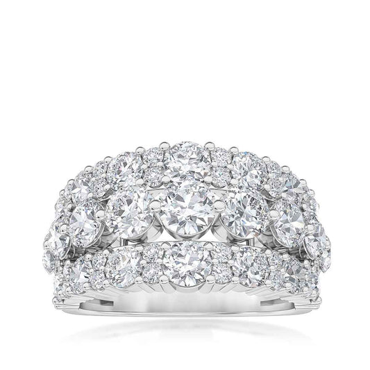 Adamante 3-1/2 ct. tw. Lab-Grown Diamond Anniversary Band in 14K White Gold