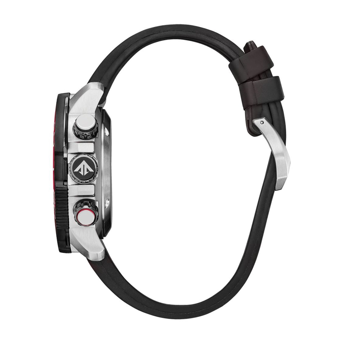 Citizen Men's Promaster Aqualand Stainless Steel Watch with Black Dial & Black Polyurethane Strap front view