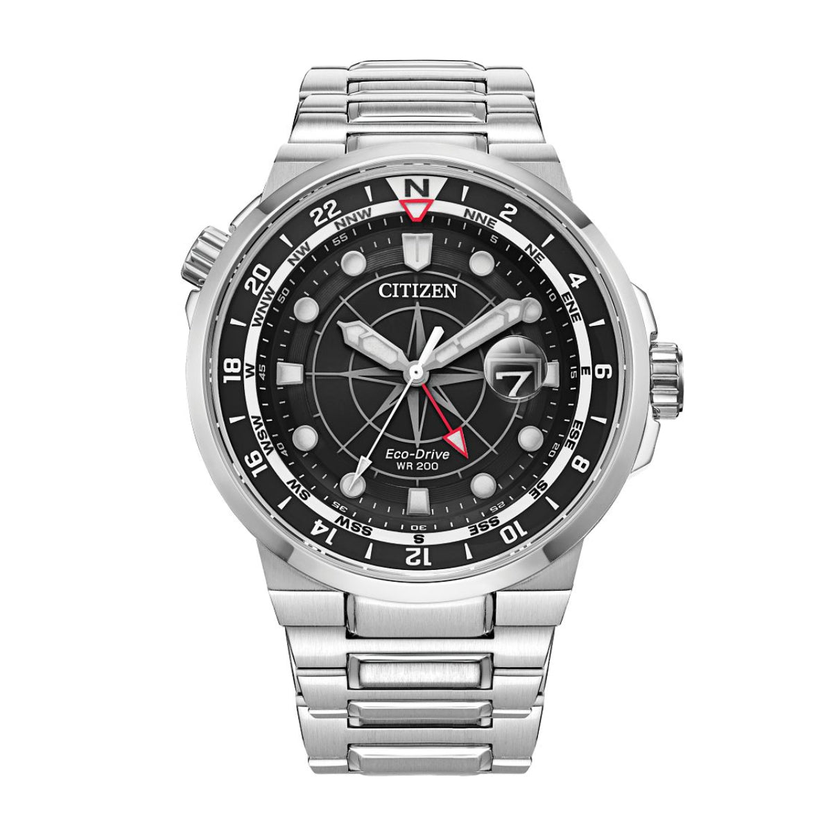 Citizen Men's Endeavor Stainless Steel Watch with Black Dial