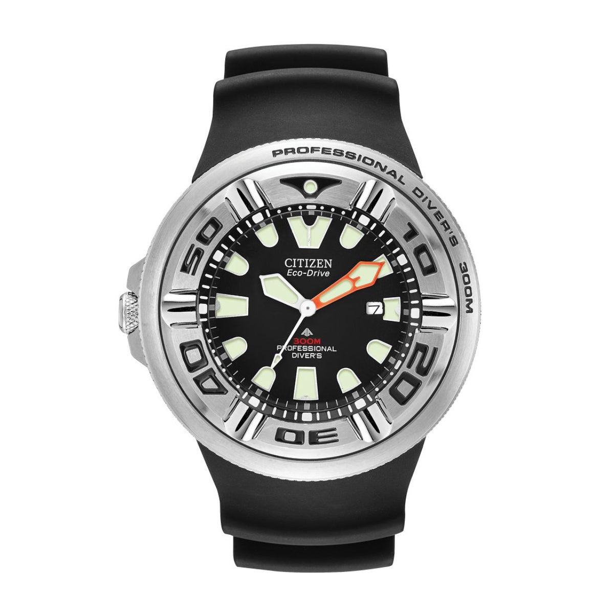 Citizen Men's Promaster Dive 300m Stainless Steel Watch with Black Dial & Black Polyurethane Strap