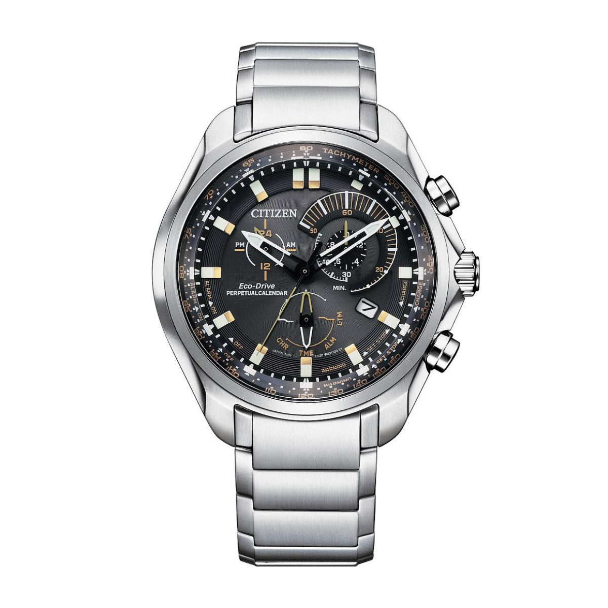 Citizen Men's Sport Luxury Stainless Steel Watch with Black Dial