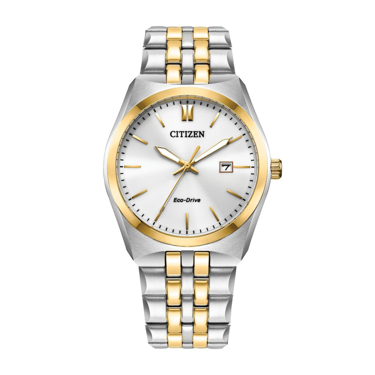 Citizen Men's Corso Two-Tone Stainless Steel Watch with White Dial