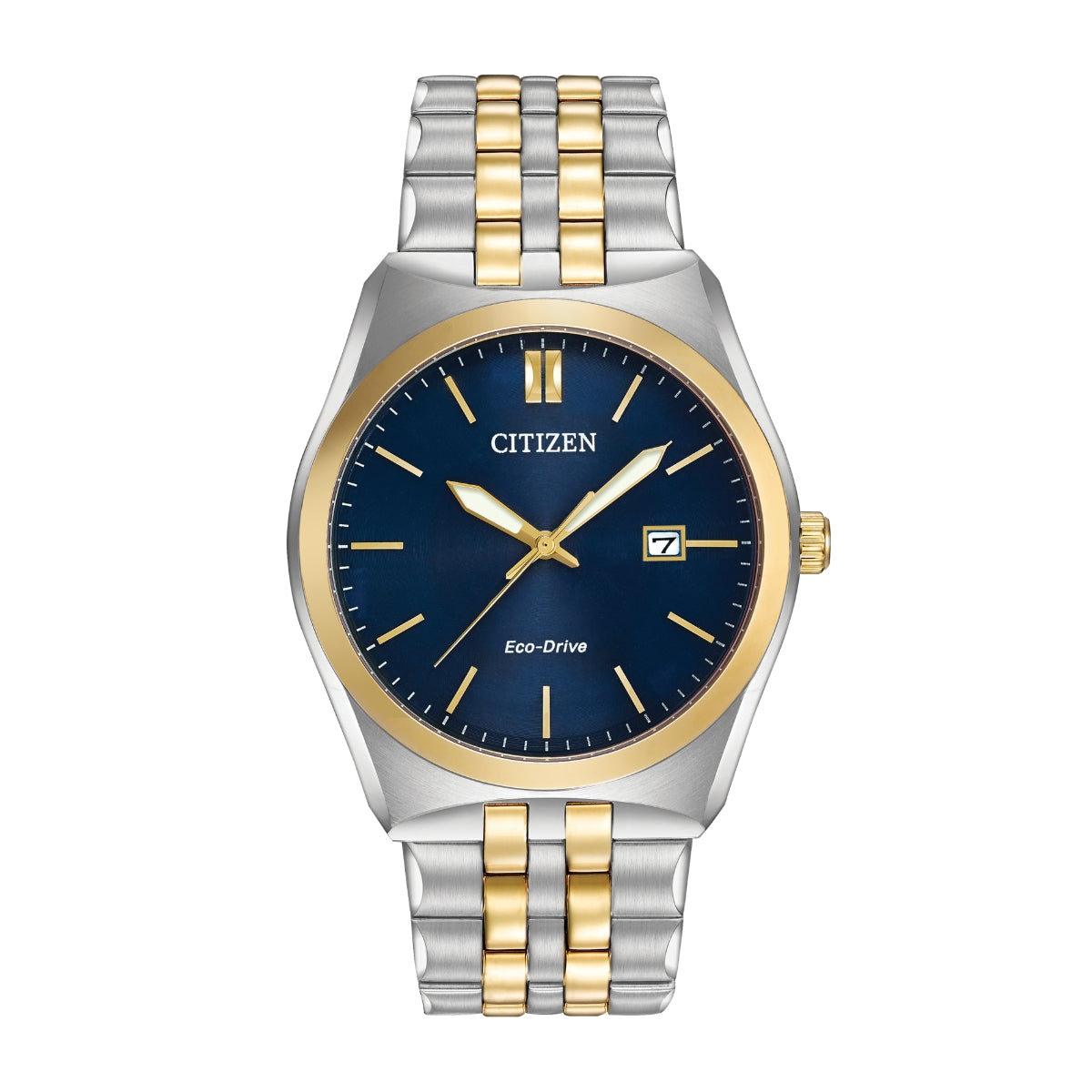 Citizen Men's Corso Two-Tone Stainless Steel Watch with Blue Dial