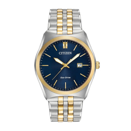 Citizen Men's Corso Two-Tone Stainless Steel Watch with Blue Dial