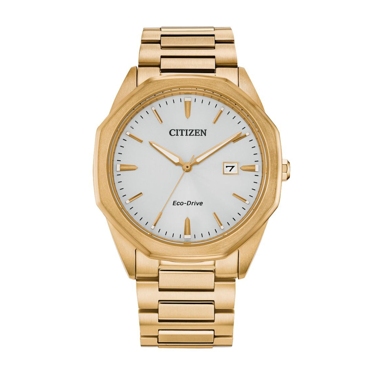 Citizen Men's Corso Gold-Tone Stainless Steel Watch with Silver Dial