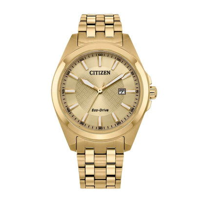 Citizen Men's Peyten Eco-Drive Gold-Tone Stainless Steel Watch with Gold Dial