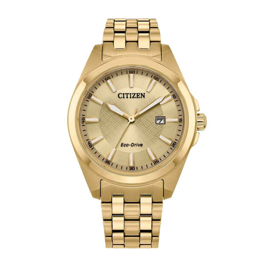 Citizen Men's Peyten Eco-Drive Gold-Tone Stainless Steel Watch with Gold Dial