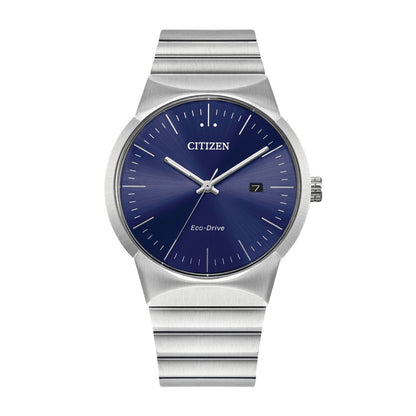 Citizen Men's Axiom Stainless Steel Watch with Blue Dial