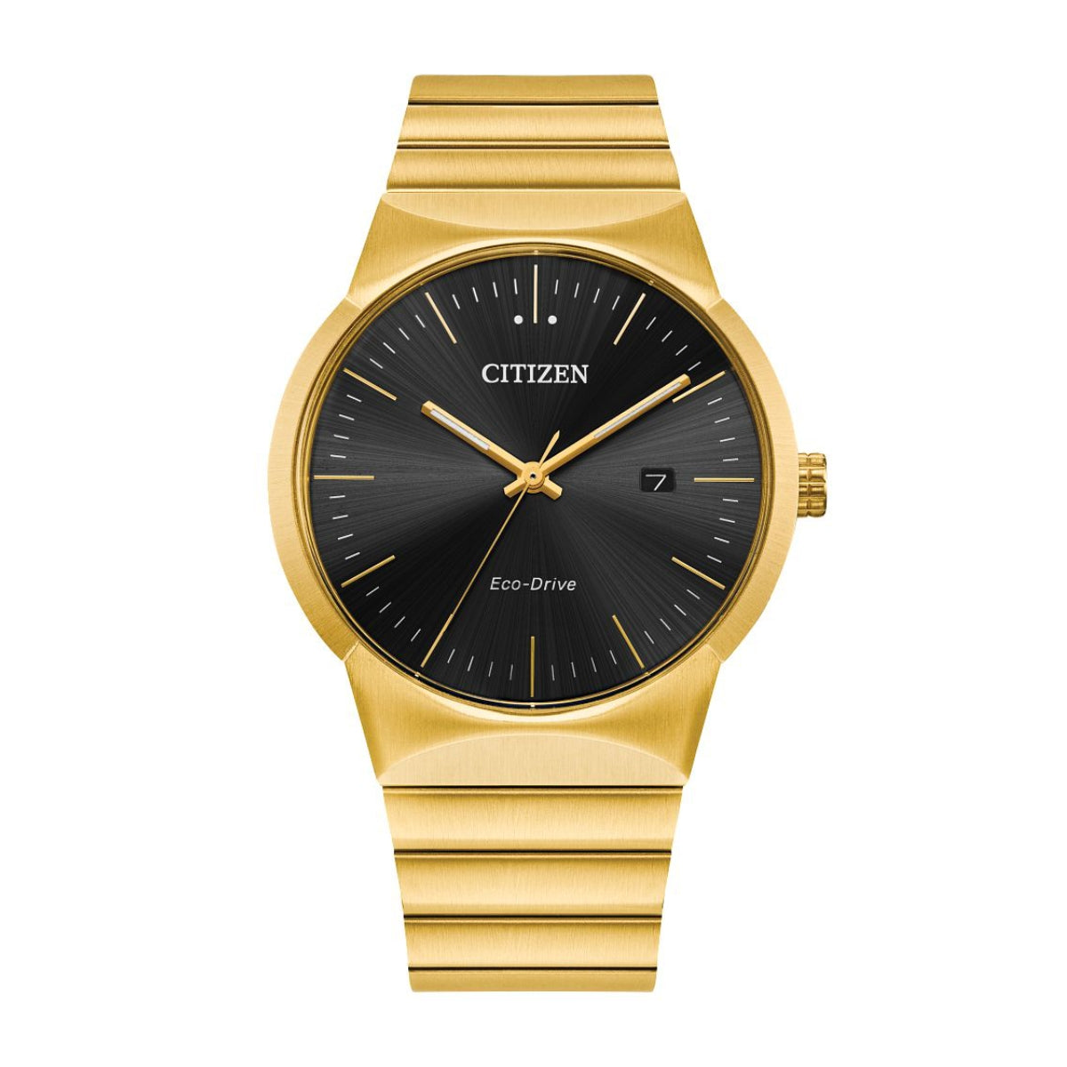 Citizen Men's Axiom Gold-Tone Stainless Steel Watch with Black Dial