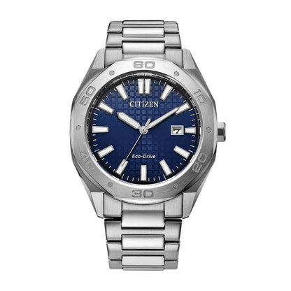 Citizen Men's Odyn Eco-Drive Stainless Steel Watch with Blue Dial