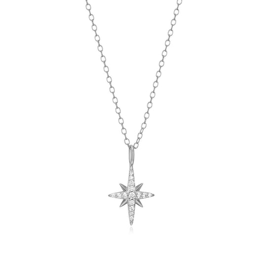 M by Monte Luna 1/10 ct. tw. Lab-Grown Diamond Cardinal Points Pendant in 14K Yellow Gold Plated Sterling Silver