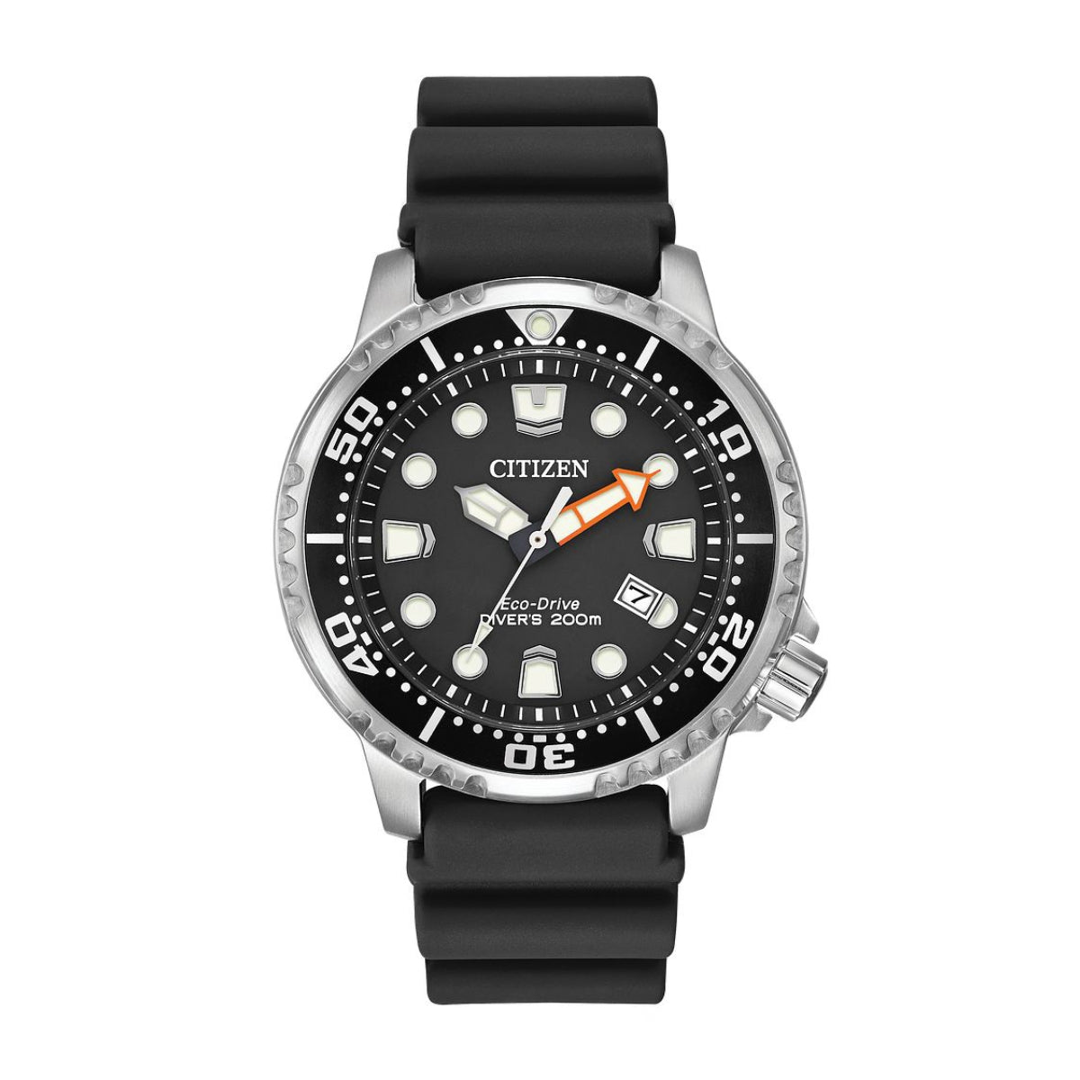 Citizen Men's Promaster Dive Stainless Steel Watch with Black Dial & Black Polyurethane Strap