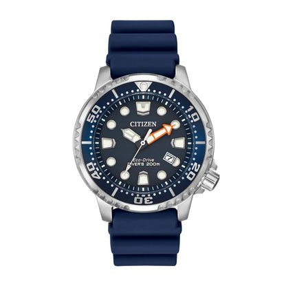Citizen Men's Promaster Dive Stainless Steel Watch with Dark Blue Dial & Blue Polyurethane Strap