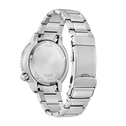Citizen Men's Promaster Dive Eco-Drive Stainless Steel watch with Blue Dial front view