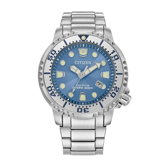 Citizen Men's Promaster Dive Eco-Drive Stainless Steel watch with Blue Dial