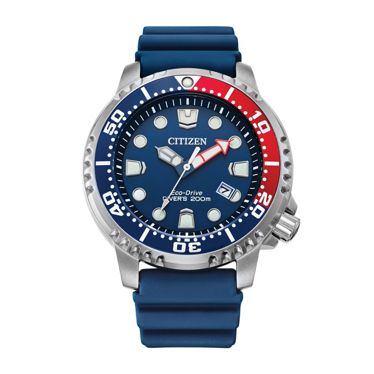 Citizen Men's Promaster Dive Stainless Steel Watch with Blue Dial & Blue Polyurethane Strap
