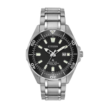 Citizen Men's Promaster Dive Eco-Drive Stainless Steel Watch with Black Dial