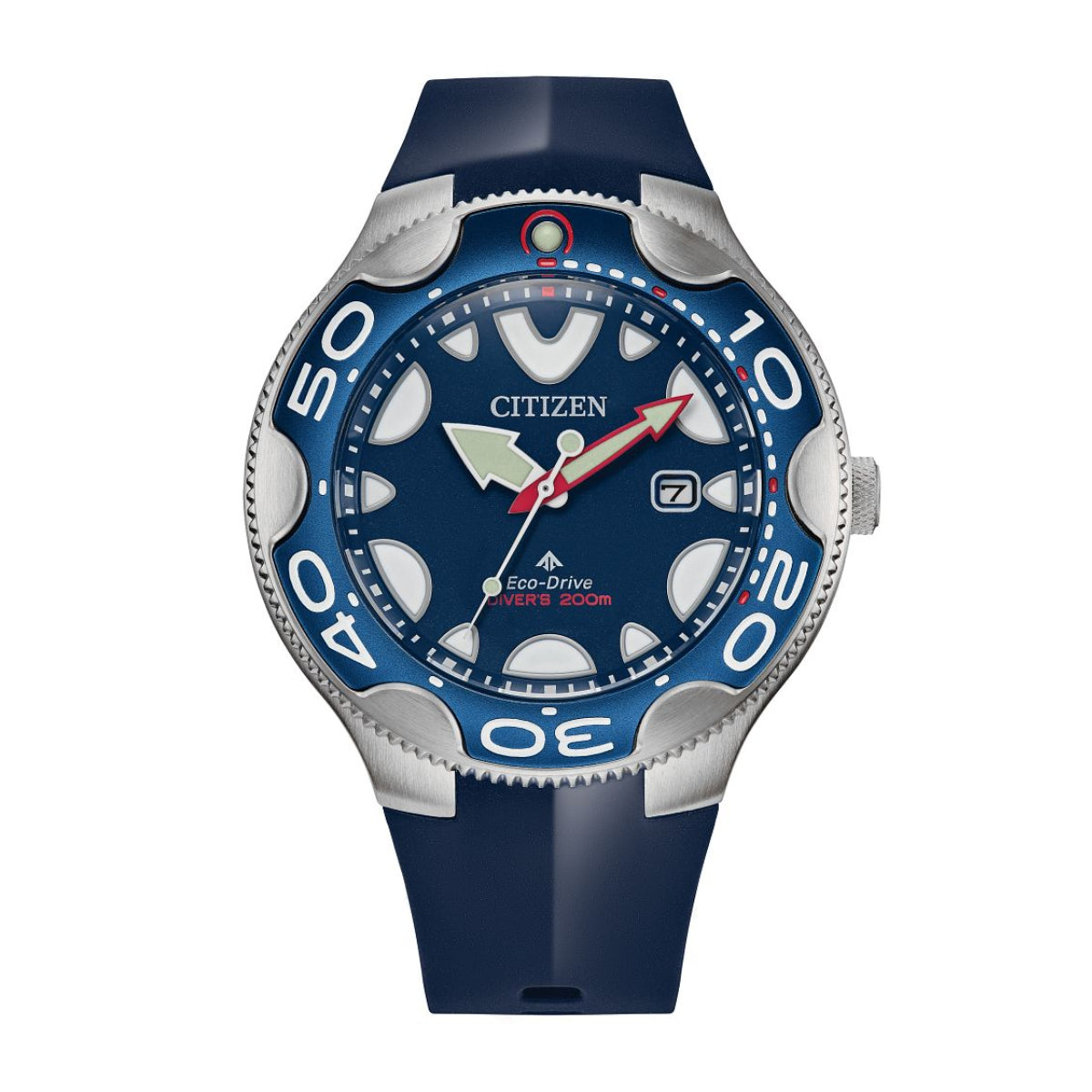 Citizen Men's Orca Promaster Dive Stainless Steel Watch with Blue Dial & Blue Polyurethane Strap