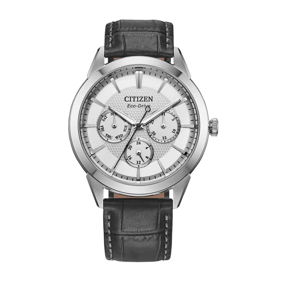 Citizen Men's Rolan Eco-Drive Stainless Steel Watch with Silver Dial